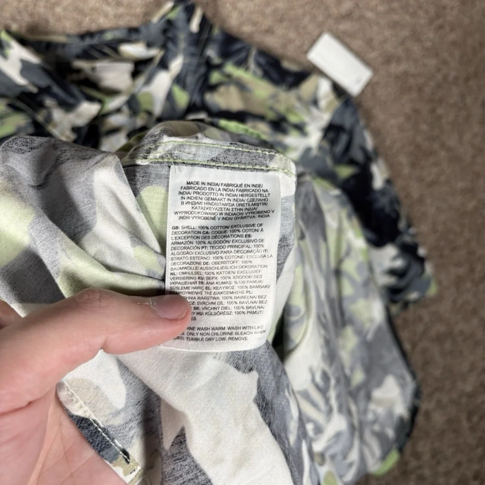 The North Face Men's Short Sleeve Baytrail Pattern Shirt - Mountain Size 2XL